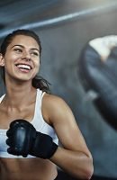 Séance de boxe avec un coach sportif